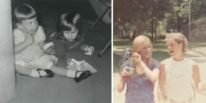 Daughter Puts Herself Into Her Mother's Childhood Photos