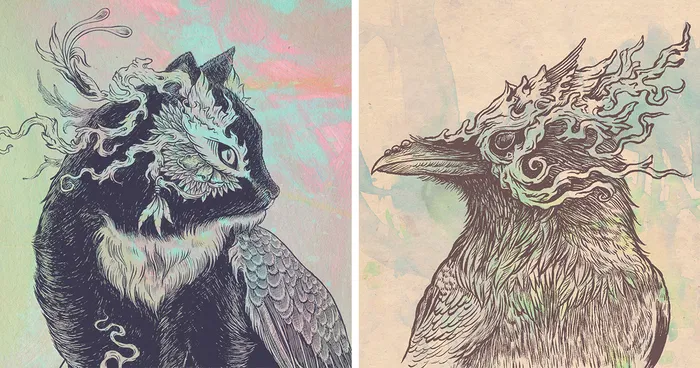 Illustrated Mythical Animal Kingdom By Matt Miller