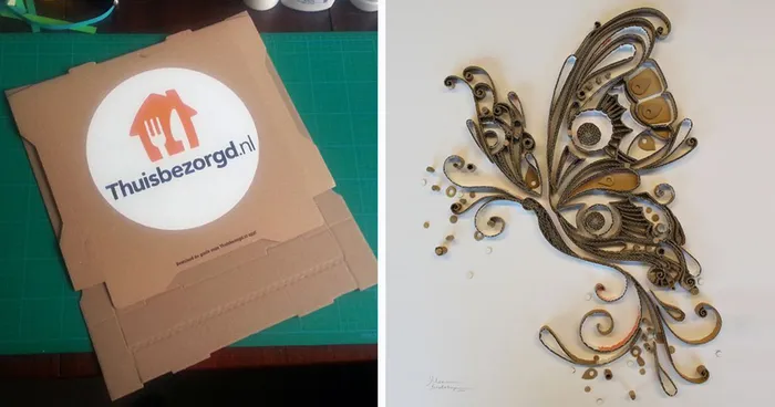 Yulia Brodskaya Turned Our Pizza Box Into A Beautiful Work Of Art