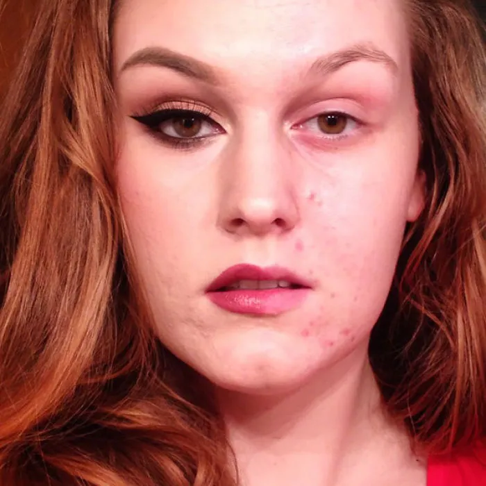 Women Post Selfies With Half-Made-Up Faces To Fight Makeup Shaming