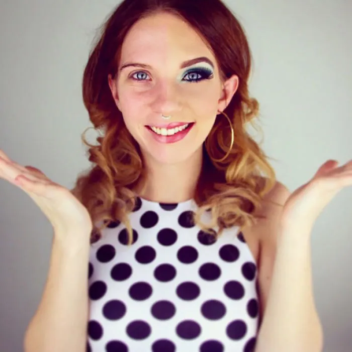 Women Post Selfies With Half-Made-Up Faces To Fight Makeup Shaming