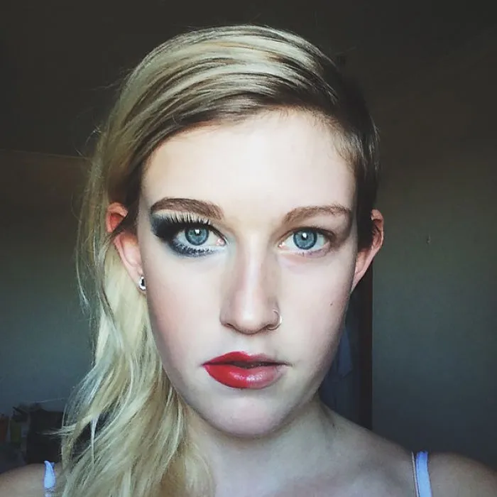 Women Post Selfies With Half-Made-Up Faces To Fight Makeup Shaming