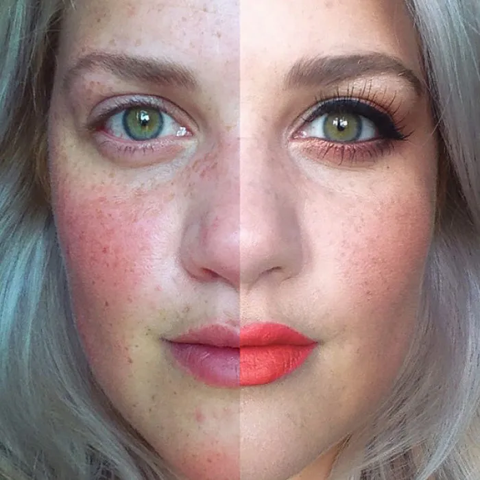 Women Post Selfies With Half-Made-Up Faces To Fight Makeup Shaming