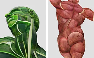 I Create Realistic Human Anatomical Parts  From Fruits &amp; Vegetables