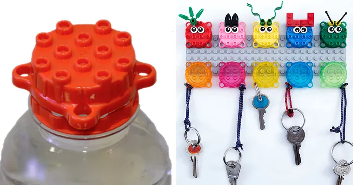 These Fun Reusable Bottle Caps Can Be Used Just Like LEGO Bricks