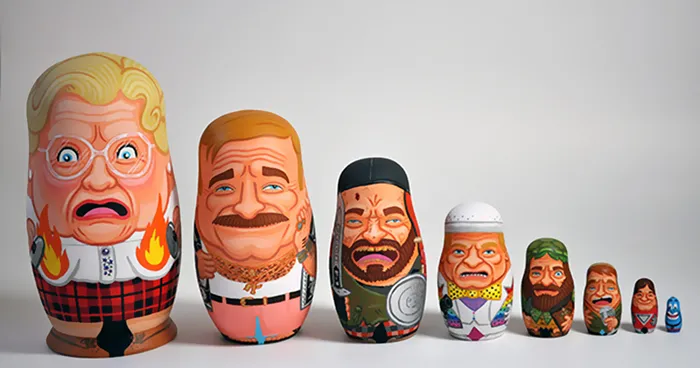 Robin Williams Nesting Dolls Inspired By His Most Memorable Characters