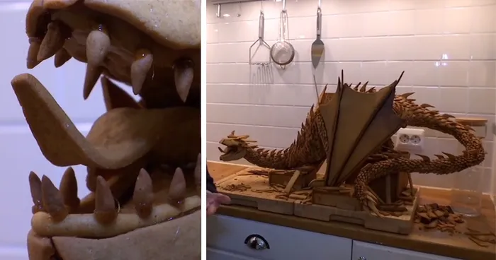 Swedish Artist Bakes Dragon The Smaug From ‘The Hobbit’ Out Of Gingerbread