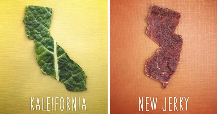 Dad And 8-Year-Old Son Create Punny Food Maps For US States