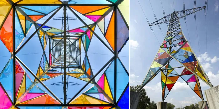 Art Students Transform Ugly Electrical Towers Into Colorful Lighthouses