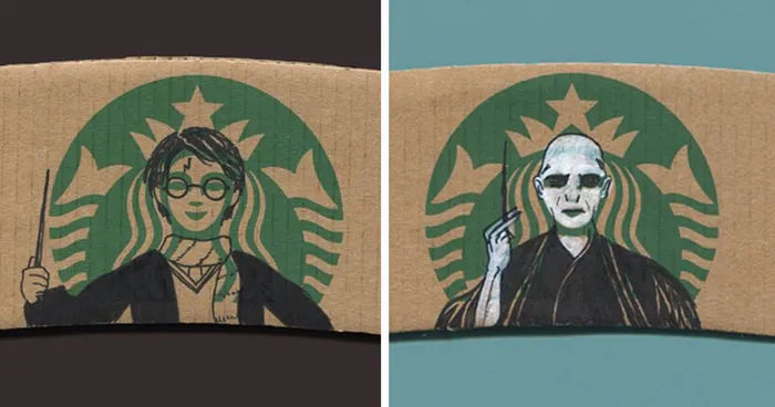 This Instagrammer Turns Starbucks Coffee Sleeves Into Art