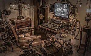 Fully Functional Steampunk Computer Made From Old Materials