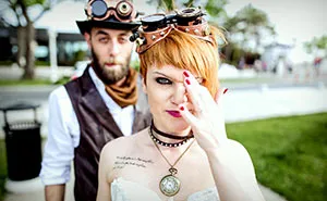 Steampunk Wedding Inspired By Alice In Wonderland