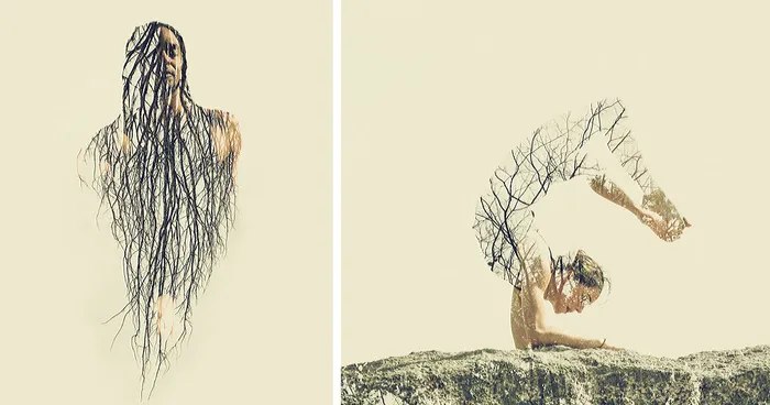 With The Help Of Yoga Instructors, I Create Surreal Photos That Blend Human Body With Plant Forms