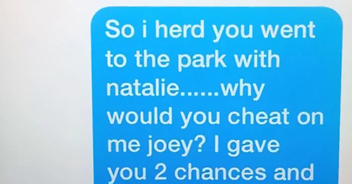 11-Year Old Girl's Epic Break-Up Text After She Finds Out He's Cheating