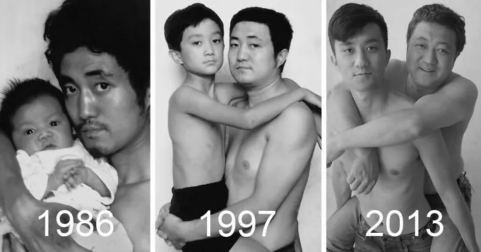 Father And Son Took The Same Picture For 28 Years - Until The Last One