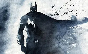 I Watercolor Superheroes With Big Splashes