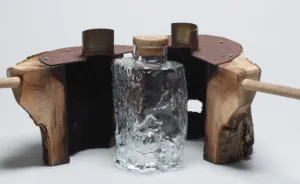 Glass Made Out Of Wood: A Bottle Created In A Tree Trunk