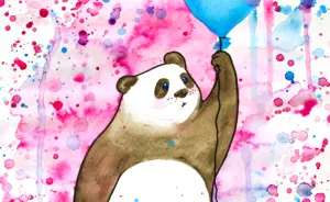 My Watercolor Panda Painting