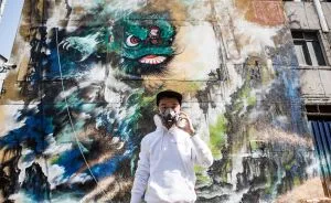 I Painted A Giant Mural Of The Traditional Foshan Lion Dance In Taipei