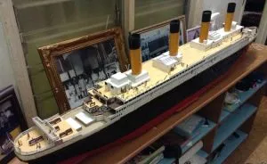 Architecture Student Creates Model Of Titanic Using Recycled Cardboard