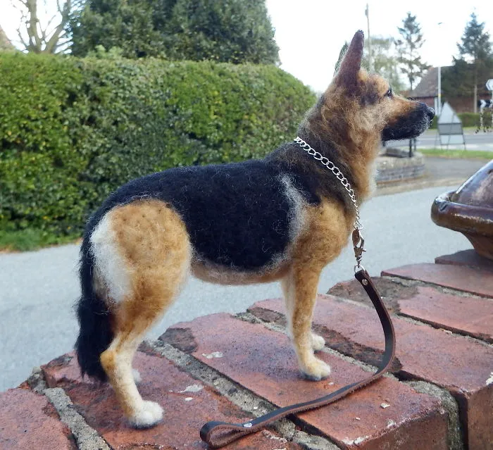 My Ultra Realistic Needle Felted German Shepherd Dogs