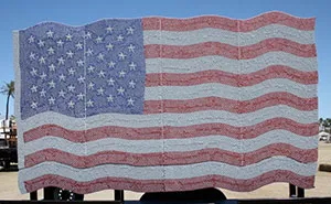 I Made A Giant American Flag From Over 20,000 Budweiser Bottle Caps