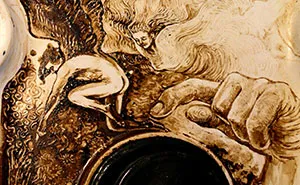 Art From A Mistake: My Oven-Top Coffee Paintings