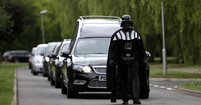 Darth Vader Leads Funeral For Badass Grandmother