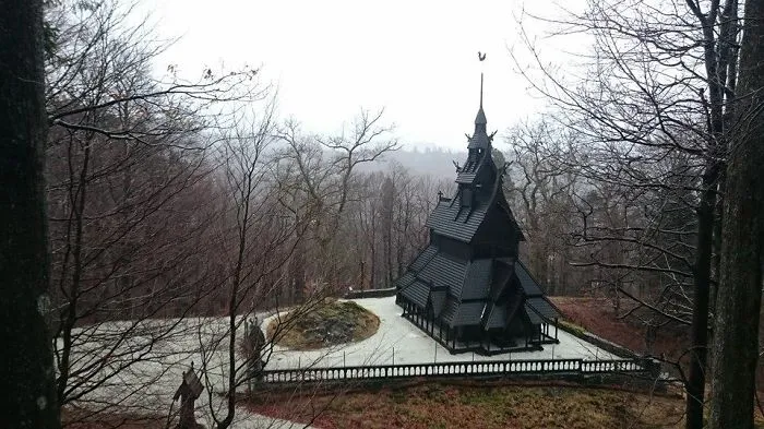 Fantoft Stave Church, Near Bergen.
