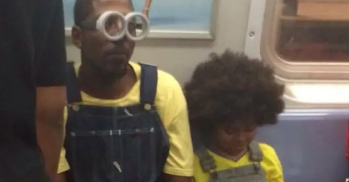 Dad Takes His Son To See 'The Minions' While Dressed In Full Costume Himself