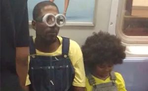 Dad Takes His Son To See 'The Minions' While Dressed In Full Costume Himself