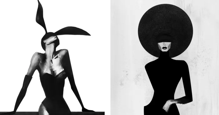 My Watercolor And Ink Paintings Of Graceful Women