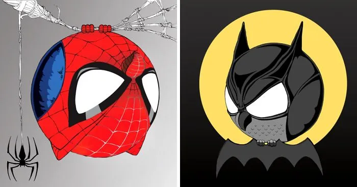 Sowulka: Little Rounded Owl Dressed As Superheroes And More