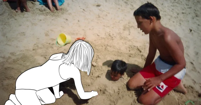 Forgotten Childhood: I Paint Over My Friends I Don't Remember