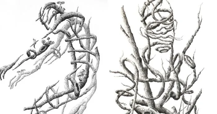 I Draw Surreal Stick Men With Ink And Charcoal