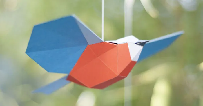 A DIY Songbird Mobilé Made Of Paper