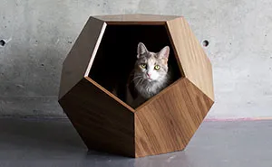 Our Geometric Pet Cave Can Be A Classic Side Table Too