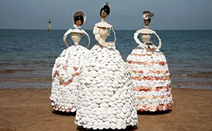 I Made Twelve Life-Sized Ladies From Real Shells