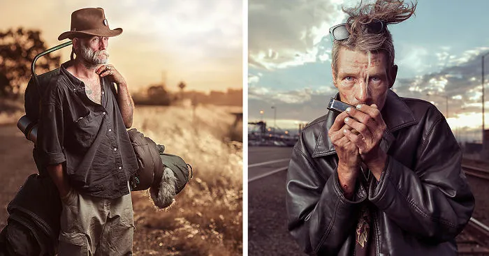 Photographer Shows Homeless In A New Light To Remind Us They're People Too