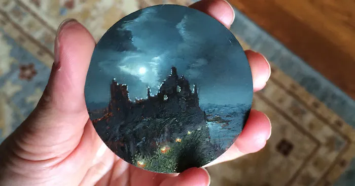 I Turn My Long-distance Cycling Adventures Into Miniature Oil Paintings