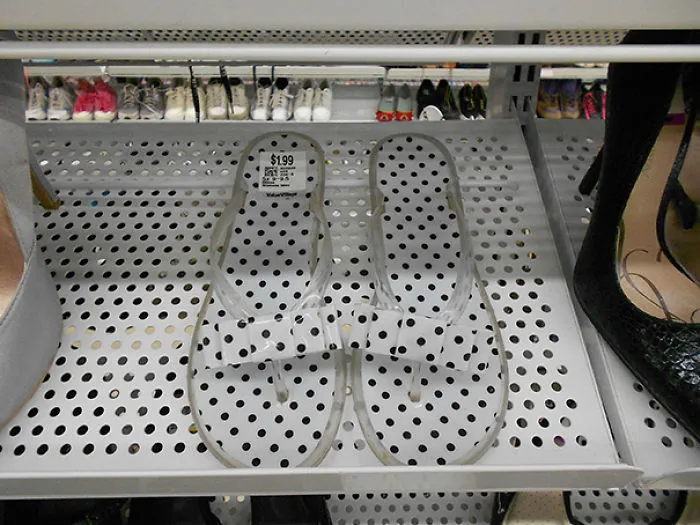 Camouflaged Shoes At The Discount Store