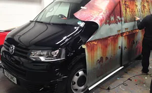 New Car Covered In Rust Camouflage To Protect It From Thieves