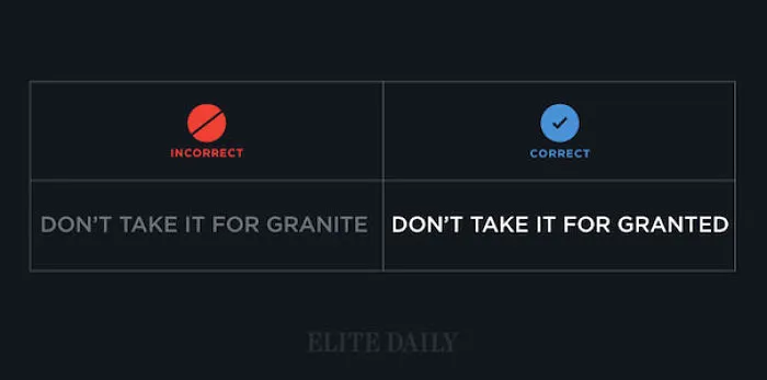 Don’t Take It For Granted