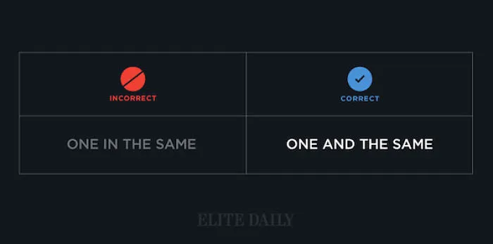 One And The Same
