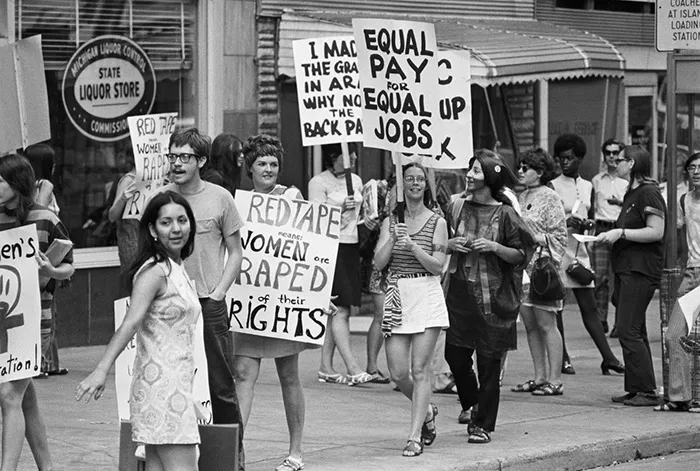 Women's Liberation Coalition Marching For Equal Pay (1970)