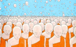 I Talk About Life By Drawing Buddha, Robots, & Outer Space