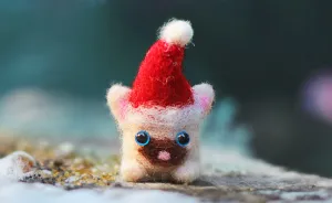 It's Never Too Early To Think About Christmas, So I Made Tiny Woolen Kittens