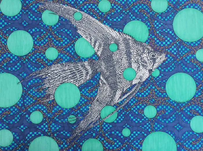I Drew A Fish Using Sharpie Markers.