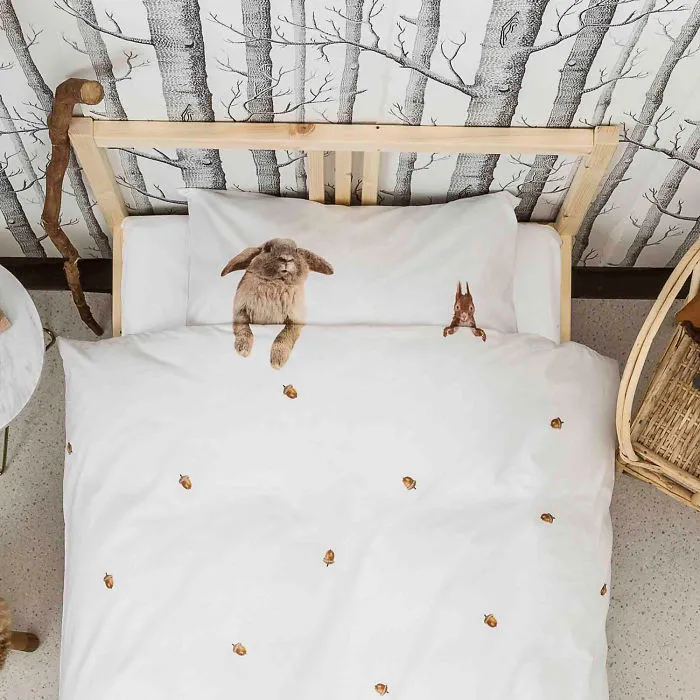 Ready For Your Winter Sleep?  'furry Friends' Bedding  By Snurk, 100% Cotton