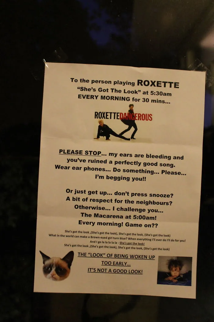 "she's Got The Look" - Poster Found On The Staircase Window.